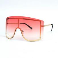 Metal hip hop Exaggeration Eyewear Oversized Mirror Square Sunglasses Men Women Shades sun Glasses Trend Unique Female UV400