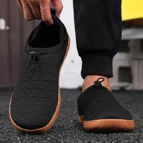 Vyriški basakojai slip-on batai Neslystantys vaikščiojimo batai Vasariniai Lengvi Kvėpuojantys Tinklelio Laisvalaikio vaikščiojimo sportbačiai Prieinama kaina 39 balta