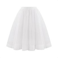 Moteriškas retro stiliaus baleto sijonas Elastingas aukštu juosmeniu 3 sluoksnių tiulio apatinis sijonas šokių sijonas Carnaval Cosplay Tutu sijonas L balta