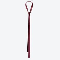 UNTAGE Siauras odinis kaklaraištis [Bordo](UNISEX)]_UTA-FA23 S