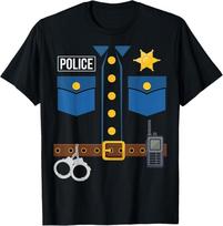 Policininko uniforma Kostiumas Helovinas Marškinėliai unisex Marškinėliai 4XL
