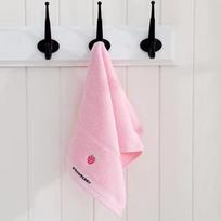 Mieli animacinių filmukų vaisiai 100% medvilniniai rankšluosčiai kūdikiams ir vaikams - Siuvinėti minkšti sugeriantys 25x45cm veido prausimo rankšluosčiai vaikams 25x45cm rožinė