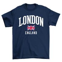 Londonas Anglija Marškinėliai Vyrams Moterims Suvenyras Union Jack JK Mada 4XL