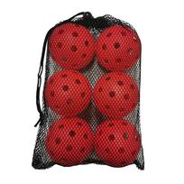 6x Pickleball kamuoliukai lauko aikštelėms, gerai matomų spalvų, 40 skylių, Pickle kamuoliukai turnyriniam žaidimui, sporto prekės
