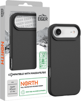 Eiger COQUE RIGIDE NOIRE ULTRA-RENFORCÉE POLYCARBONATE*DROP-TEST 4 METRES* MAGSAFE POUR APPLE IPHONE 17 AIR - EIGER® (EGCA00901)