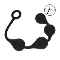 Levelz Waterdrop Silicone Anal Balls L 40mm Black