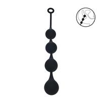 Levelz Silicone Waterdrop Anal Balls XL 50mm Black