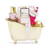 Rinkinys Idc Institute Secret Stories moterims: dušo želė, 100 ml + kūno losjonas, 100 ml + rankų kremas, 80 ml + vonios bomba, 40 g