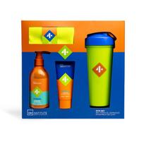 Rinkinys Idc Institute vyrams: dušo želė, 250 ml + veido prausiklis, 100 ml + gertuvė + rankšluostis, 1 vnt.