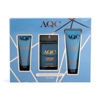 Rinkinys Aqc Fragrances Timeless Elegance vyrams: tualetinis vanduo EDT, 100 ml + losjonas po skutimosi, 100 ml + kūno ir plaukų prausiklis, 150 ml