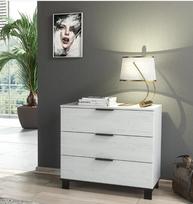 Naktinė spintelė Furneo Cozy 03, balto medžio spalvos
