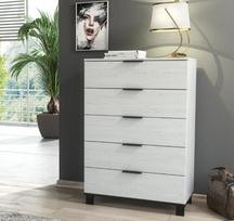 Naktinė spintelė Furneo Cozy 05, balto medžio spalvos