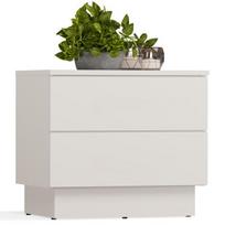 Spintelė prie lovos Top E Shop Amber 2S, balta