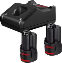 Akumuliatorių ir įkroviklių rinkinys Bosch GBA ir GAL 12V-40, 12V