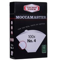 Moccamaster 85022 kavos filtrai, balti, 100 vnt.