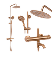 Dušo komplektas REA Lungo Copper Brush, REA-P8807