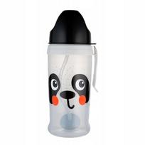 Neišsipilanti gertuvė su šiaudeliu Canpol Babies BabiesBoo Panda 56/510_whi, 9+ mėn, 270 ml