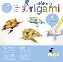 Kūrybinis origami rikinys Vėžliai Fridolin FR-11385, 20 lapų