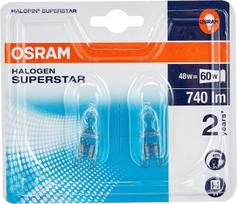 „Osram Halopin Halogen-Steck“ „Sockel Lamp“, „G9 Sockel“, „Dimmable“, 48 vatų pakeitimas 60 vatų, šiltas baltas-2800K, 2er paketas