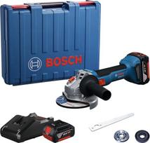 Akumuliatorinis kampinis šlifuoklis Bosch GWS 18V-8 Professional, 18 V, su 2 akumuliatoriais ir įkrovikliu