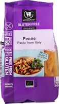 URTEKRAM Bio Penne kukurūzų, ryžių, grikių ir bolivinės balandos makaronai, 250 g