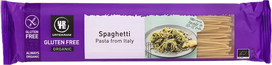 URTEKRAM Bio Spaghetti pilno grūdo, rudųjų ryžių  makaronai, 250 g