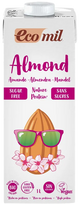 ECOMIL Almond Protein, be cukraus, migdolų gėrimas, 1000 ml