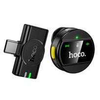 Belaidis mikrofonas USB C Hoco L21 juodas
