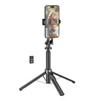 Selfie lazda Hoco su trikoju ir belaidžiu nuotolinio valdymo pultu K21 juoda