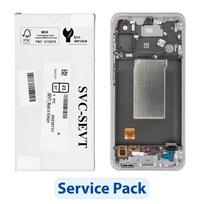 ServicePack LCD ekranas SAMSUNG A56 5G A566B rožinis GH82-36829D