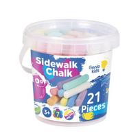 Spalvotos kreidelės Genio kids, 21 vnt.