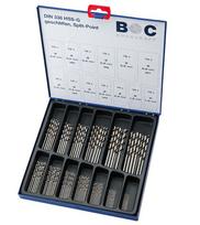 Grąžtų rinkinys Bohrcraft HSS-G DIN 338 N/, 130 vnt. 1,0 - 6,0 x 0,5 mm