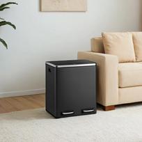 Šiukšliadėžė SONGMICS 2 x 15 l su dviejų skyrių sistema