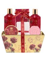 AURORA Dušo gelis/kūno balzamas (2x300 ml), kūno šveitiklis (60 ml), vonios druska (15 g) ir kt.