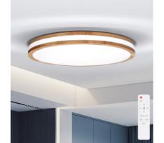 Brilagi - dimeriuojamas LED šviestuvas MOLINA LED/60W/230V 3000–6500K ąžuolas, skersmuo 58 cm, su nuotoliniu pultu