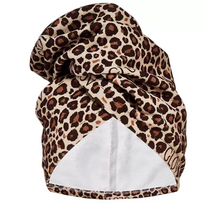 Ultra-absorbent Premium Hair Towel Wrap Plaukų turbanas Leopard