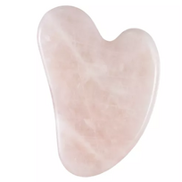 Rose Quartz Gua Sha Rožinio kvarco veido masažuoklis Pink