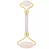 Rose Quartz Face Roller Rožinio kvarco veido masažuoklis 1 vnt.