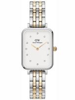 Moteriškas laikrodis DANIEL WELLINGTON Quadro Lumine 5-link dviejų spalvų 20mm DW00100625 + DĖŽUTĖ (zw519f)