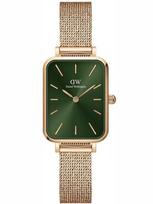 DAMIŠKAS LAIKRODIS DANIEL WELLINGTON Quadro Pressed Melrose Emerald 20mm DW00100445+ DĖŽUTĖ (zw505n)