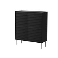 Cama 4D CORTINA komoda 102x40x118 juoda