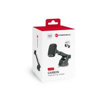 FORCELL F-GRIP Carbon H-CT327 magnetinis telefono laikiklis priekinio stiklo / prietaisų skydelio juodas