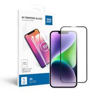 Glučiuotas stiklas Blue Star - APP IPHONE 13/13 Pro/14/16e 5D Visas dangtis juodas