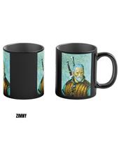 Šilumos atskleidimo puodelis Good Loot The Witcher 3 Žaidimo meno chronikos - Geraltas ir Vincentas van Goghas 450 ml Juodas