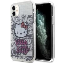 Hello Kitty IML Katė ant Plytų Grafiti dėklas iPhone 11 / Xr - baltas
