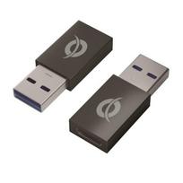 Conceptronic USB-A į USB-C adapteris, juodos spalvos, lyties keitiklis