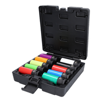 Smūginių galvučių rinkinys KS TOOLS 1/2" 10 dalių