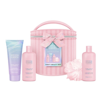 Jojoba, Vanilla & Almond Oil Vanity Beauty Bag Gift Set Kūno priemonių rinkinys