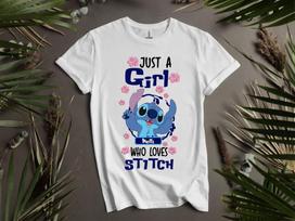 Just A Girl Stitch Nelli T-shirt T shirt Men Women Unisex Tshirt K1012 XL