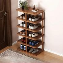 Solid Wood Core Shoe Rack Home Doorway Multi-tier Good-looking Small Narrow Shelf Simple Space Saving Storage Rack Shoe Cabinet